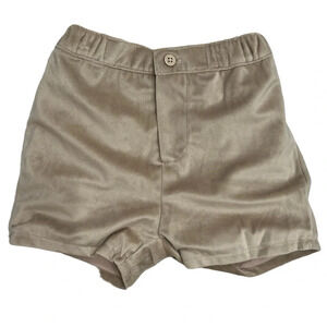 Mayoral Velvet Soft Pull On Tan/Golden Shorts